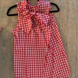 Adorable red and white check shirt